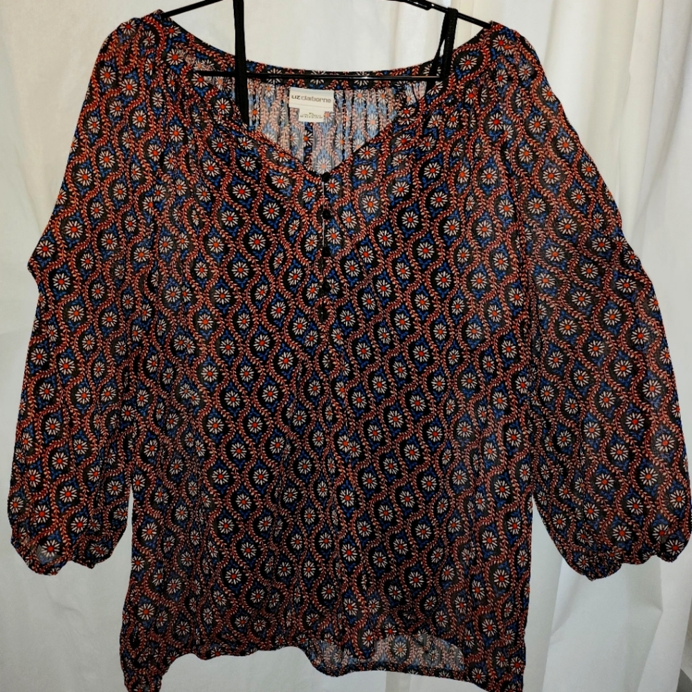 Liz Claiborn Floral Blouse